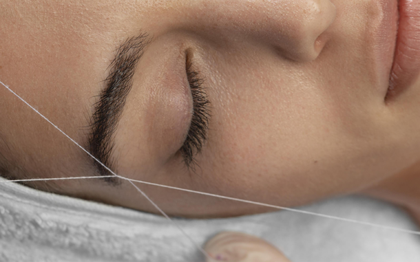 depilación con hilo